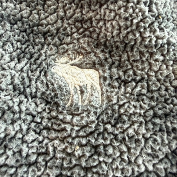 Abercrombie Kids 1/4 Zip Gray Marbled Fleece Sz 7/8 - Picture 2 of 7